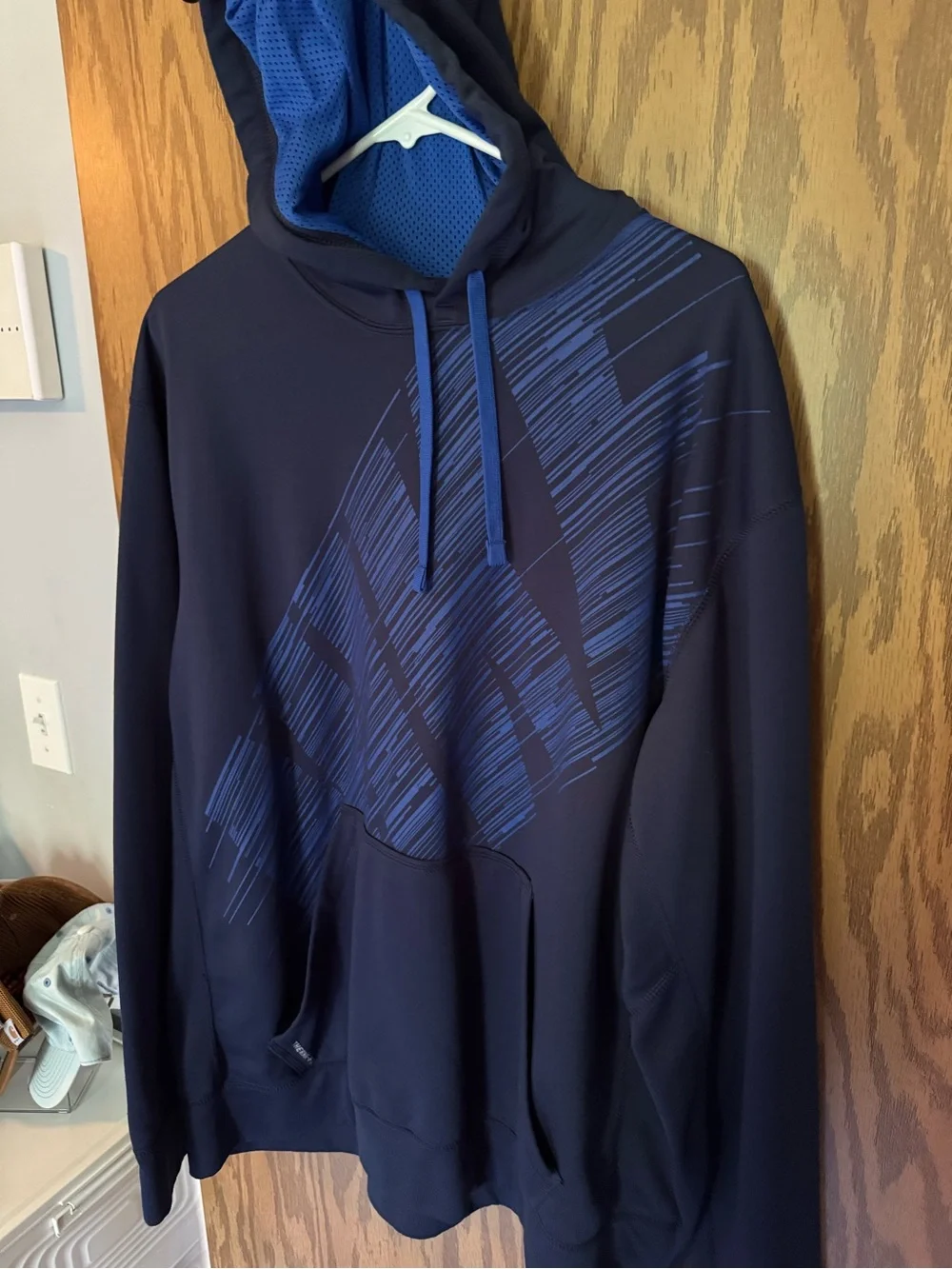 Nike Navy and Royal Blue Pullover Hoodie